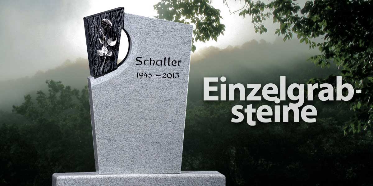 Grabstein f&uuml;r Einzelgrab