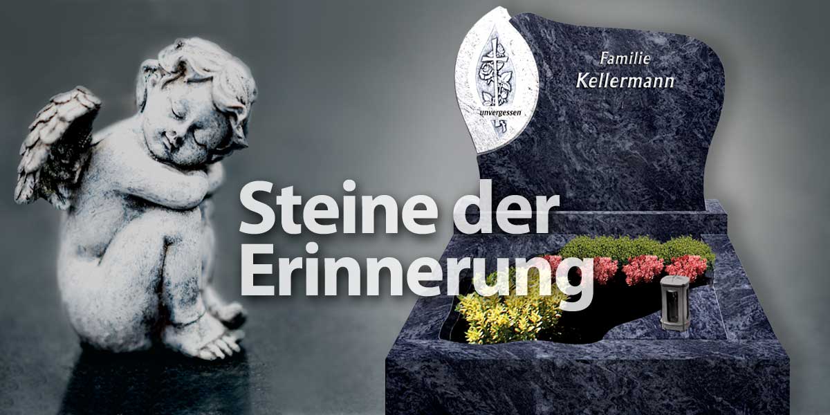 Grabsteine - Schwarzer Marmor - Steine der Erinnerung