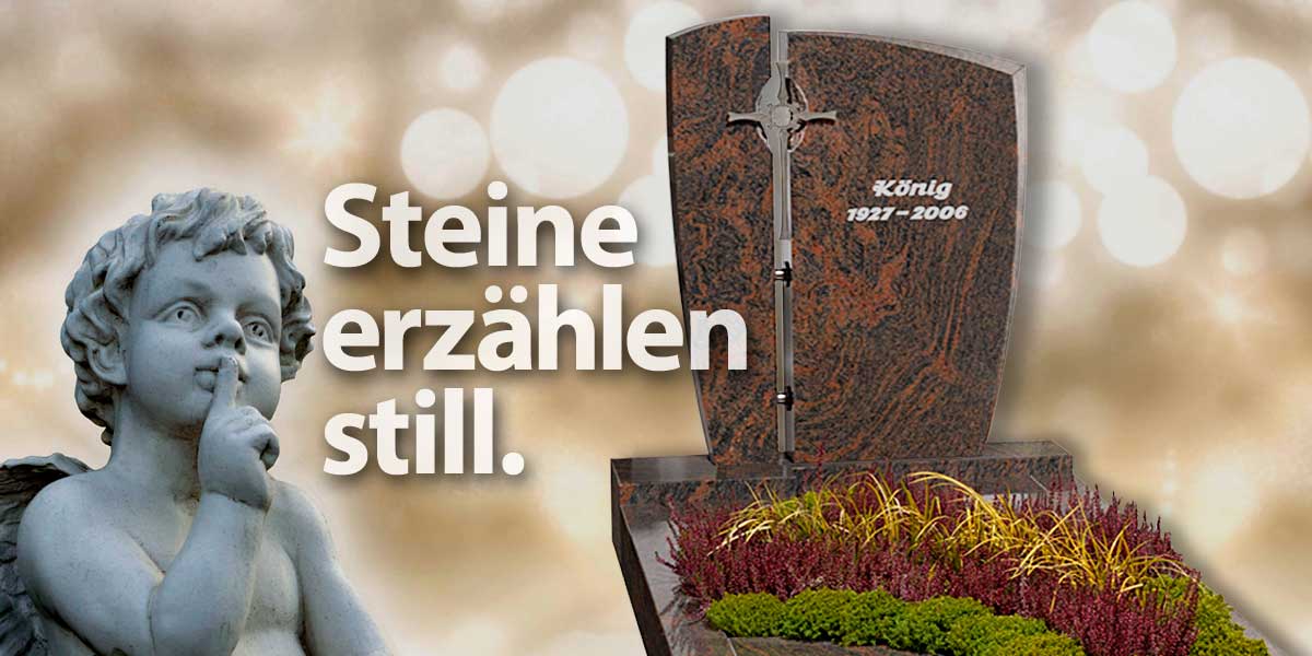 Grabsteine - Roter Marmor - Steine erz&auml;hlen still